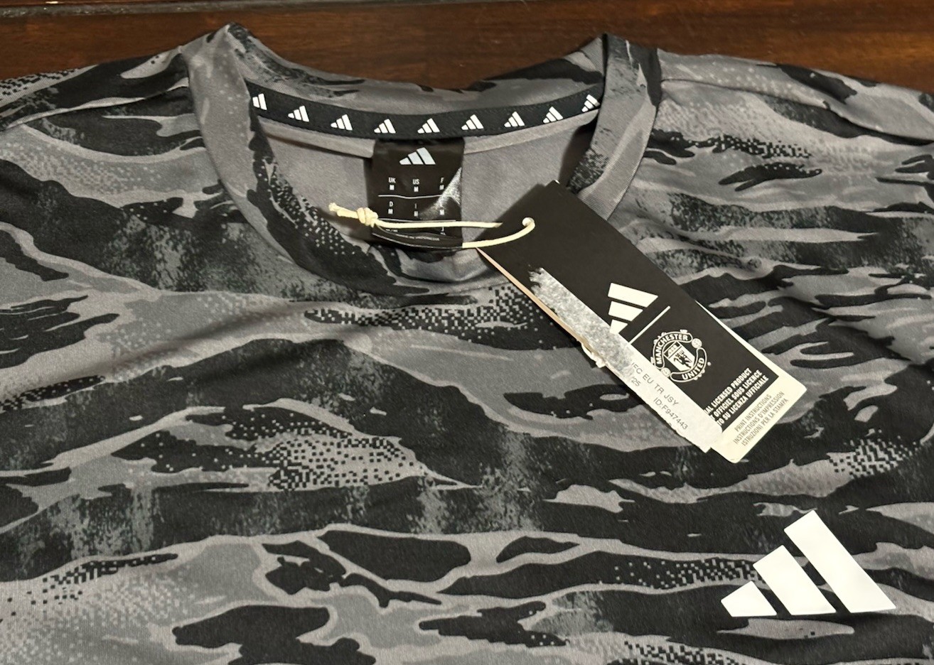 ADIDAS MEN'S CLIMACOOL CAMOUFLAGE GRAY /BLACK T-SHIRT POLYESTER MEDIUM $50 NWT gallery