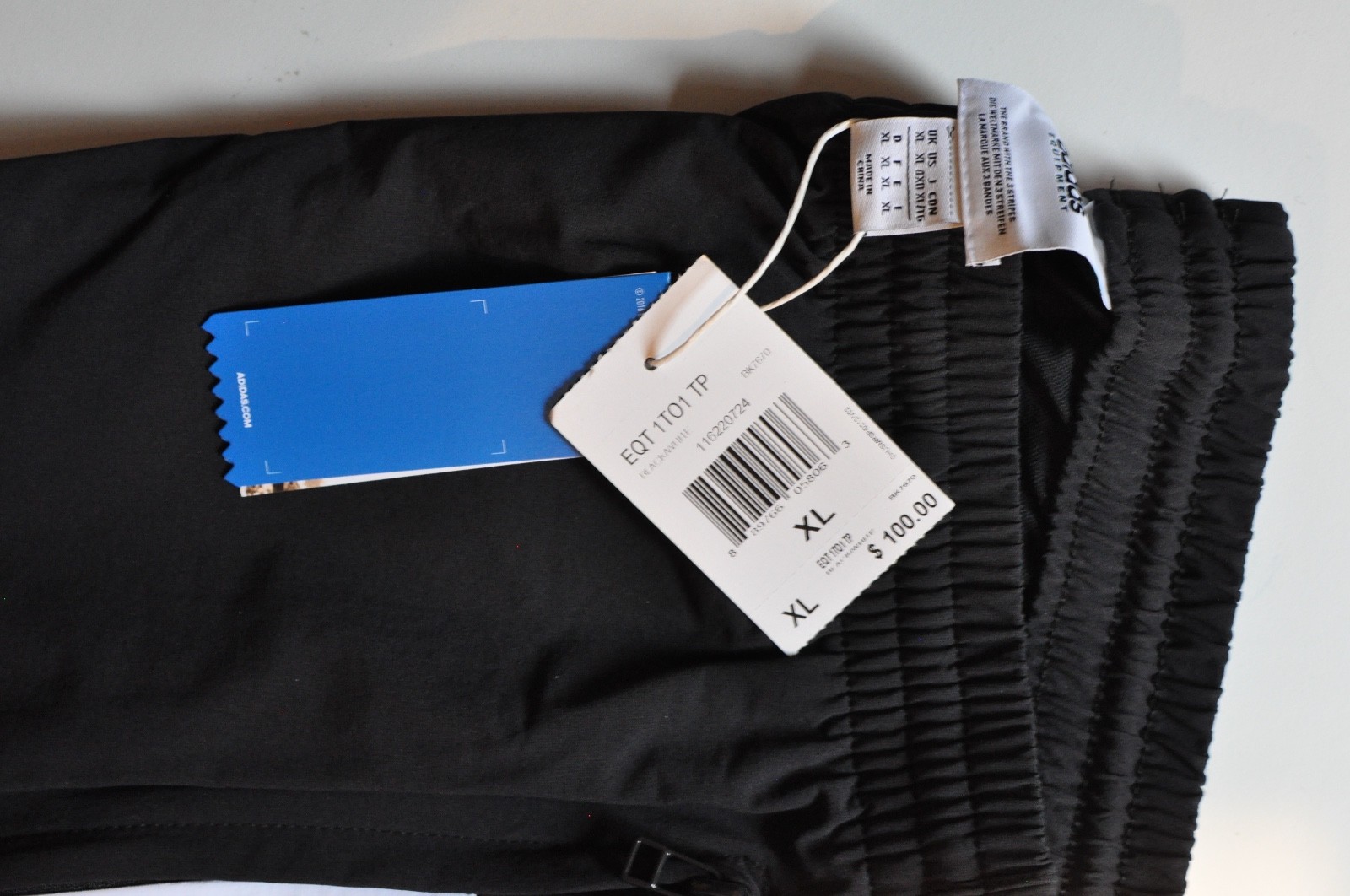 Adidas equipment EQT track pants Mens XL black/white gallery