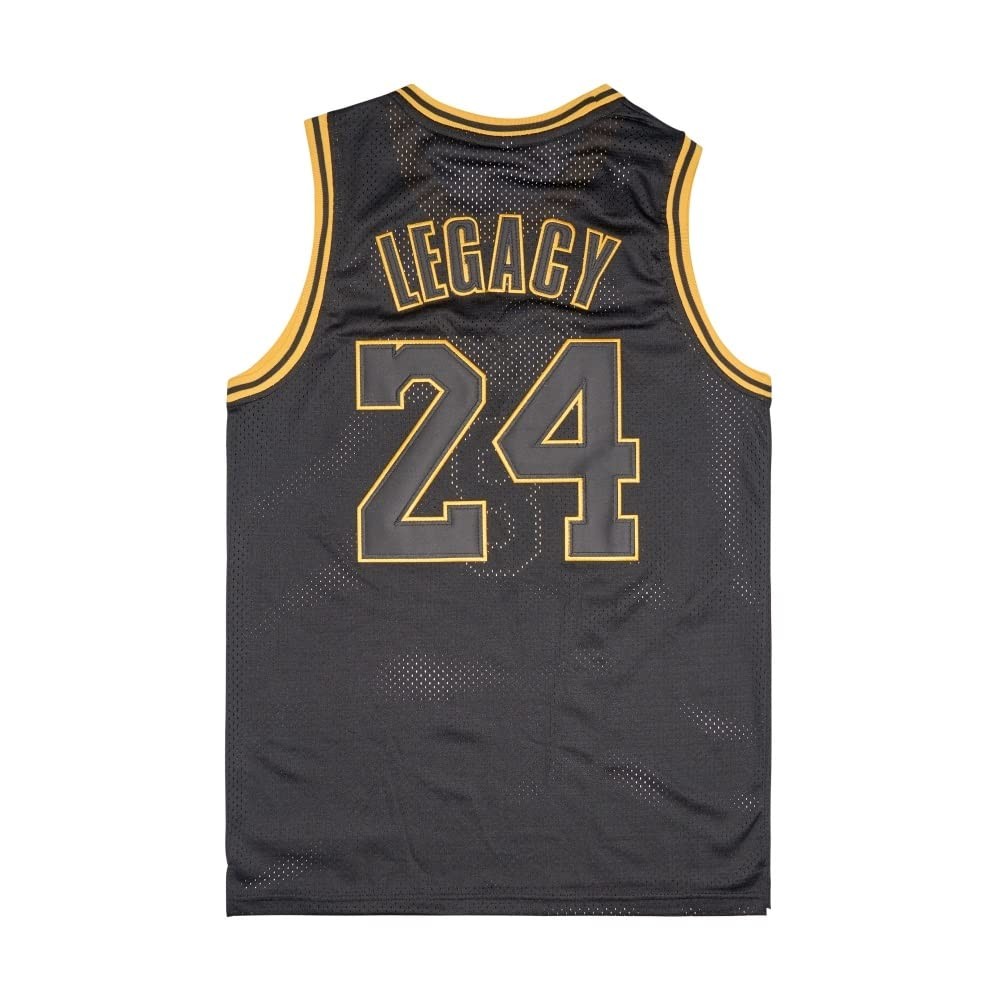 Men's Legend 8 24 Basketball Jersey,90S Hip Hop Sports Shirts for Men (Black,m) gallery