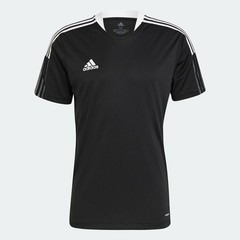 Men’s Adidas Tiro 21 Training Jersey Top – Black/White (GM7586) *Rare Classic*