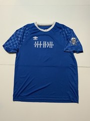 Umbro The Shoe Surgeon All Hail Skull Checkered Blue Soccer Football Jersey XL