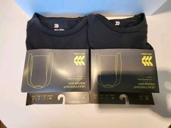 All in Motion Men’s HEAVYWEIGHT Thermal Shirt Top Black, Medium 38 – 40″, 2 Pack