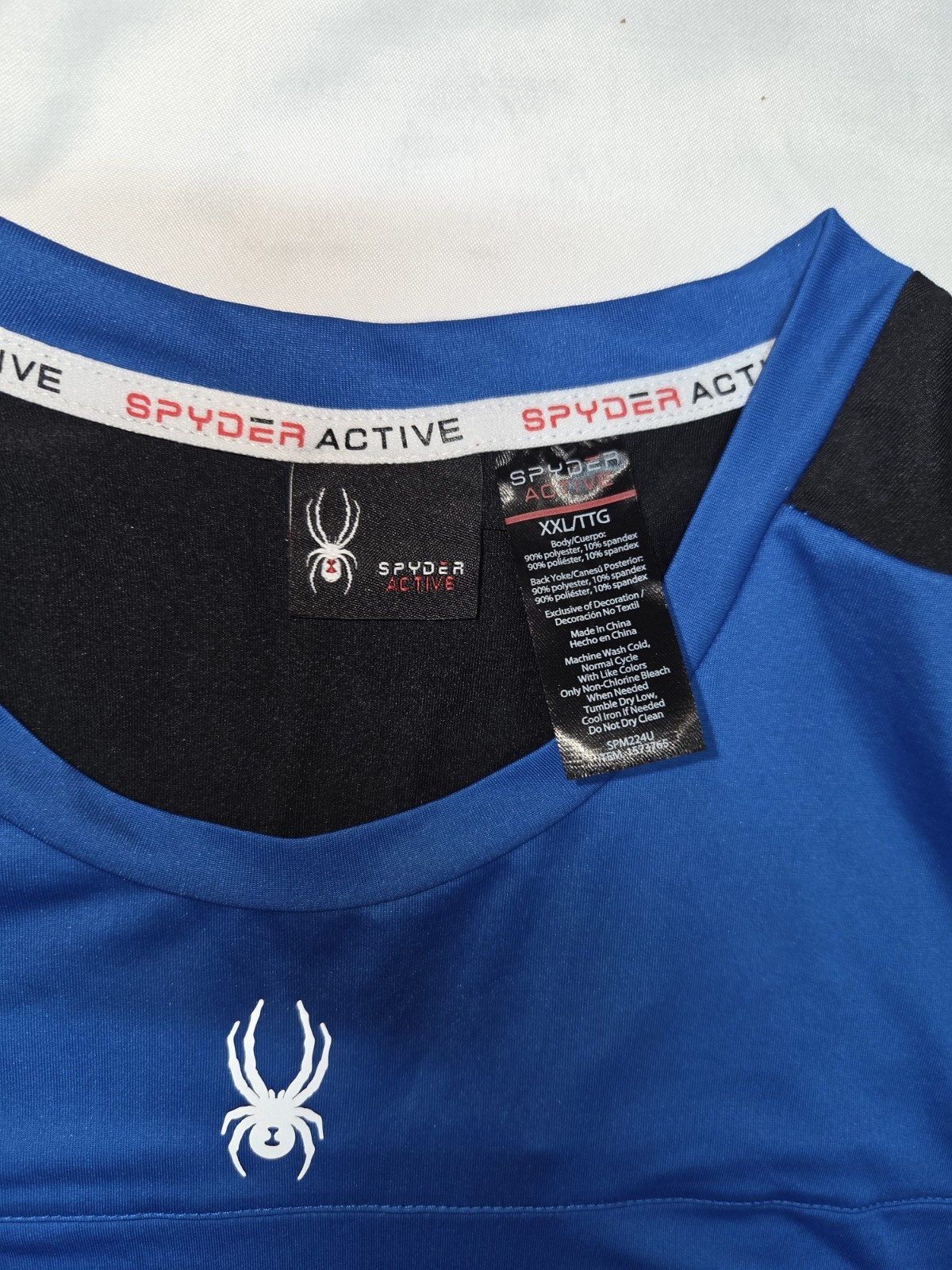 Spyder Active Men's Short-Sleeve T-Shirt Size XXL Blue and Black gallery