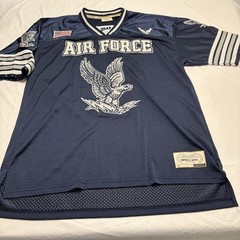 Vintage Y2K USAF United States Air Force Football Jersey Mens Large Colosseum