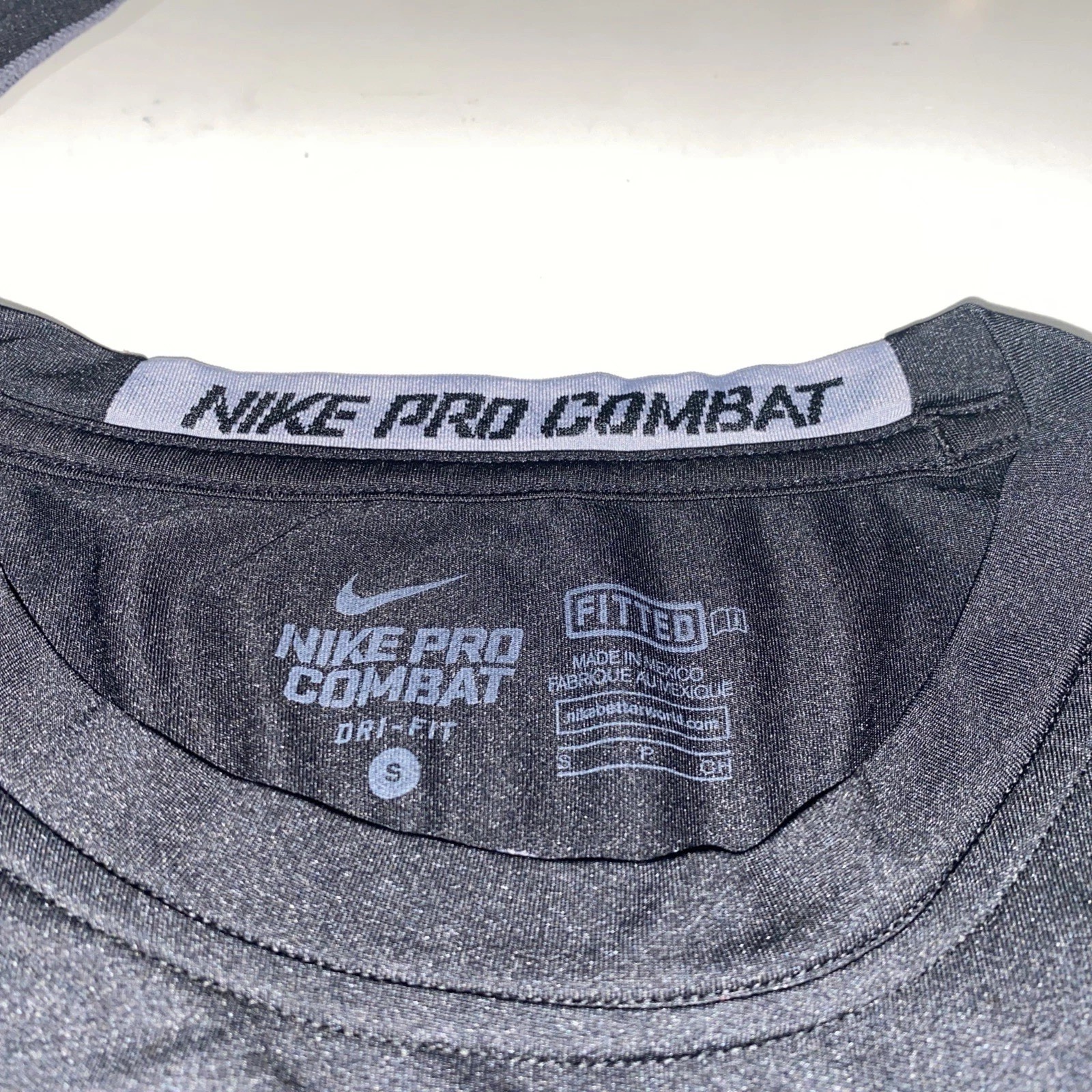 Nike Pro Combat SMU Mustang Pride Compression Long Sleeve Shirt Sm Volleyball gallery