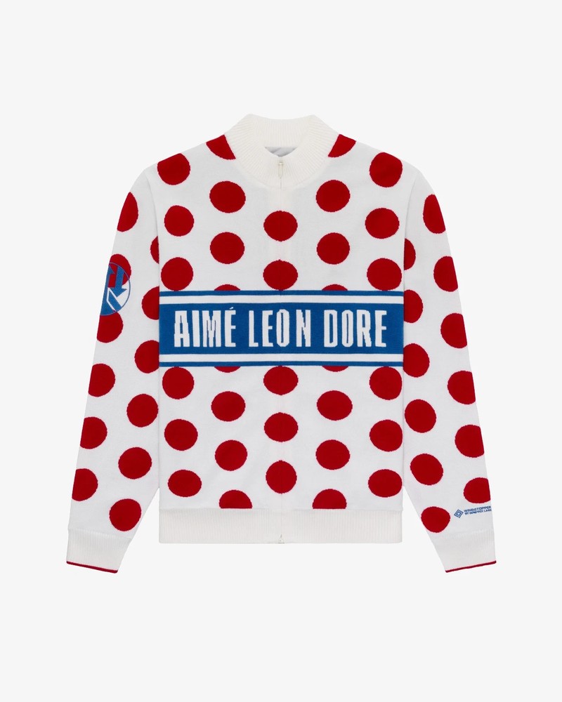 🔥SOLD OUT 🔥Aime Leon Dore GORE-TX WINDSTOPER Polka Dot Cycling Jersey Large