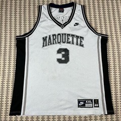 Vintage Nike Dwyane Wade Marquette Golden Eagles White Black Jersey Sz XXL Men’s