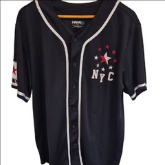 Tony Hawk Black and White NYC 1998 Baseball Jersey