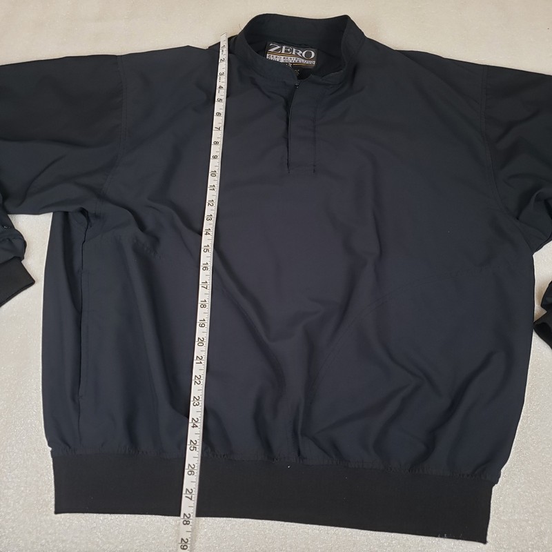 Zero Restriction Men's Large 1/4 Snap Golf Windbreaker Shirt Jacket Pullover gallery