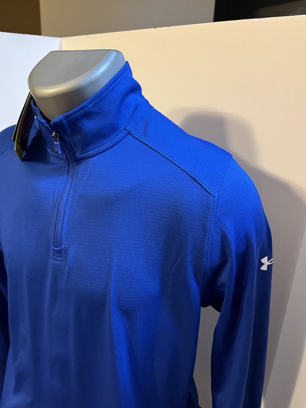 Under Armour Men’s LS 1/4 Zip Pullover Blue Polyester Small - NWT gallery