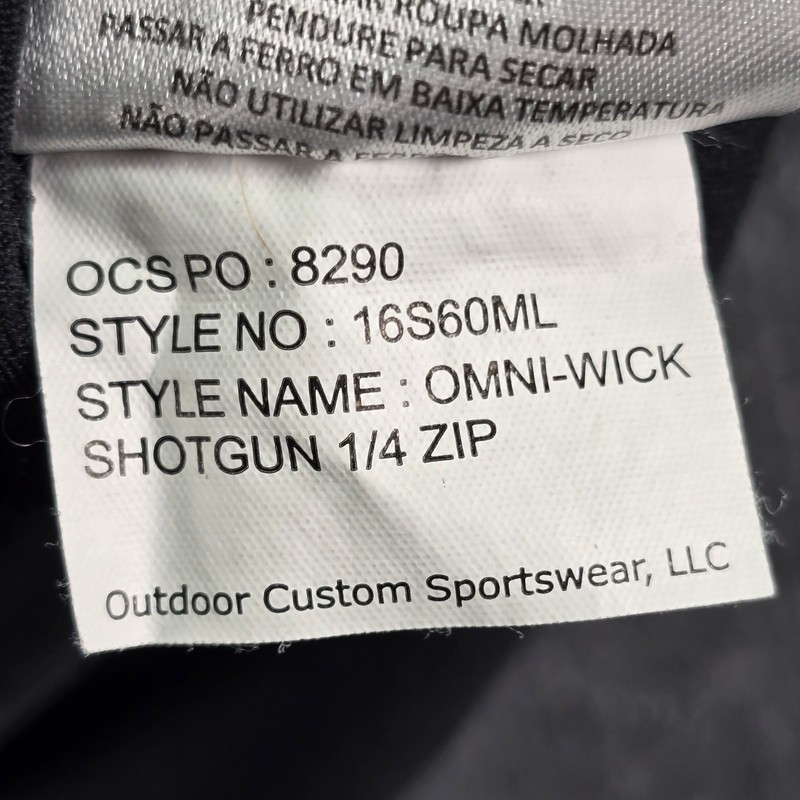 Columbia Omni-Wick Shotgun 1/4 Zip Pullover Mens 2XL XXL Black UGA Georgia Golf gallery