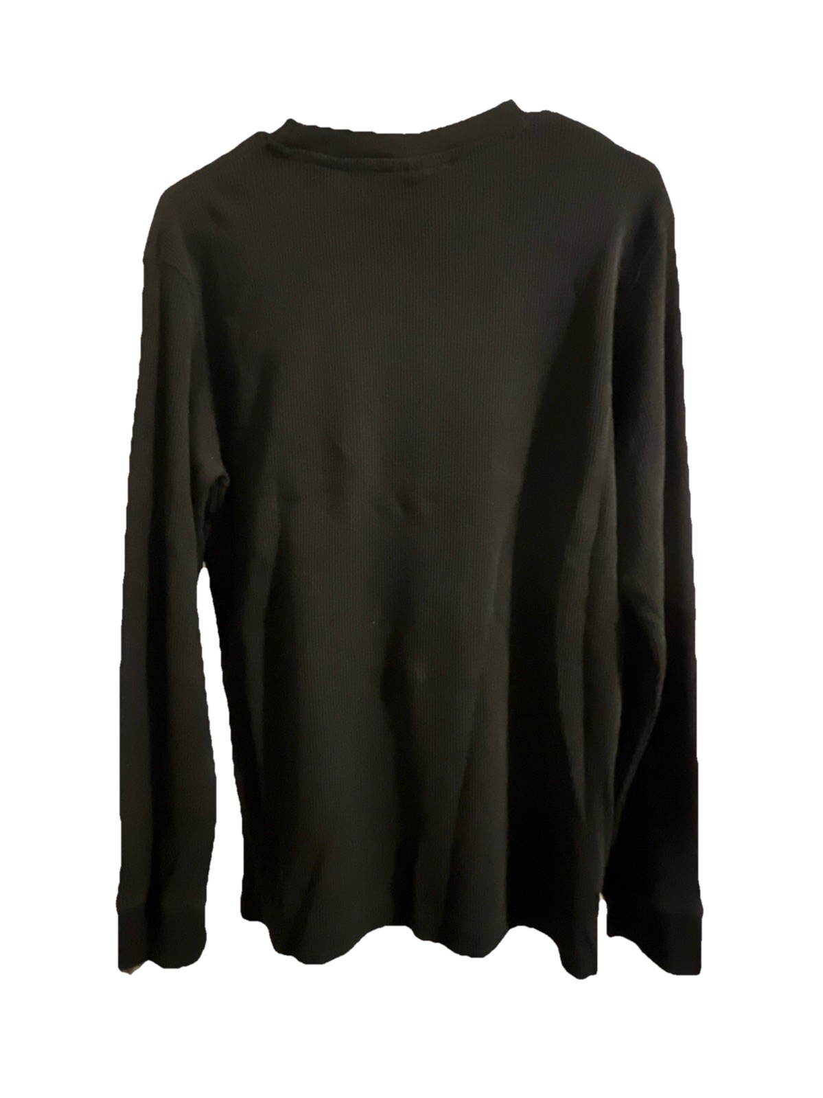 South Pole Authentic Collection L Black Thermal Waffle Knit Long Sleeve Shirt gallery
