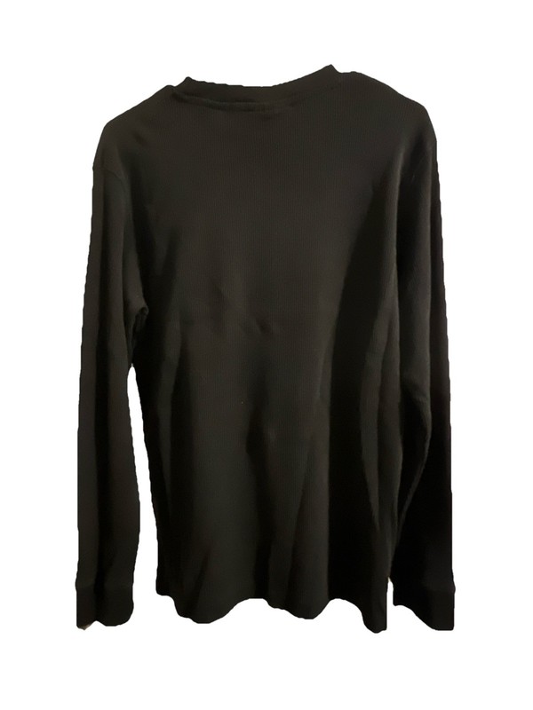 South Pole Authentic Collection L Black Thermal Waffle Knit Long Sleeve Shirt gallery