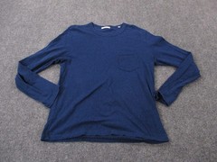 Buck Mason Shirt Mens M Blue Lightweight Thermal Knit Casual Minimalist