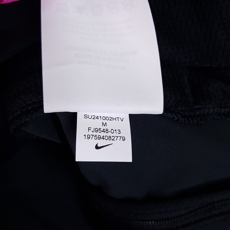 NIKE Lightweight Short Sleeve Coaches Jacket Mens MEDIUM Black Red FJ9548-013 gallery
