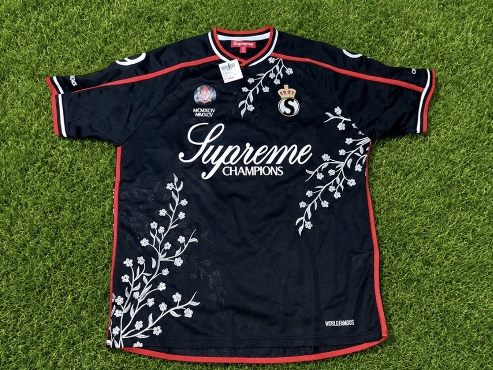 Supreme Floral Jersey Size Small Black FW25