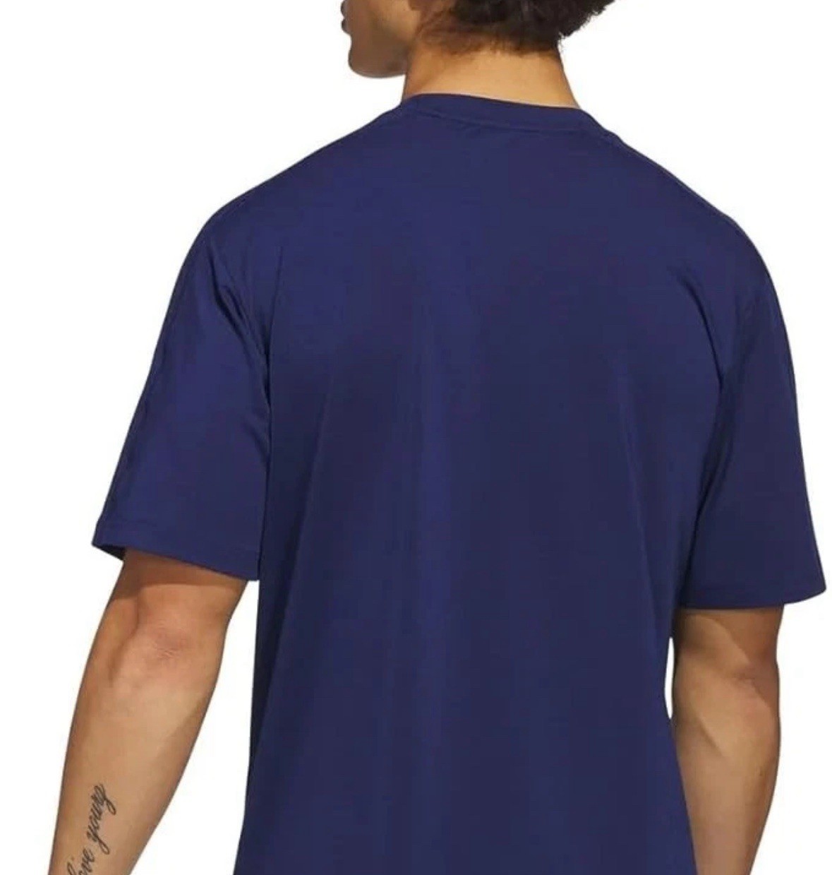 adidas Men's Regular Fit Lightweight Active Tee, Dark Blue, Large gallery