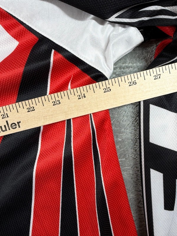 Fly Racing Motocross Jersey Mens XL Red Black White 245 Wageman MX gallery