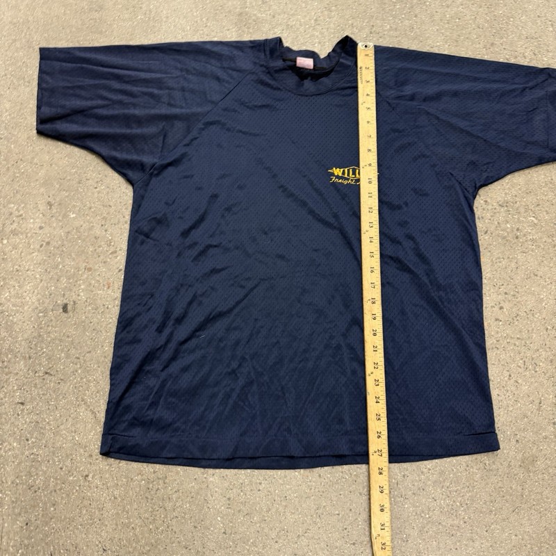 Vintage Champion Blue Bar Shirt Jersey Nylon Mesh XL USA 70s 80s gallery