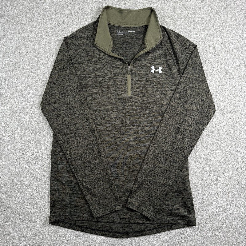 Under Armour Pullover Adult Small Green Quarter Zip 1/4 Lightweight Heat Gear gallery