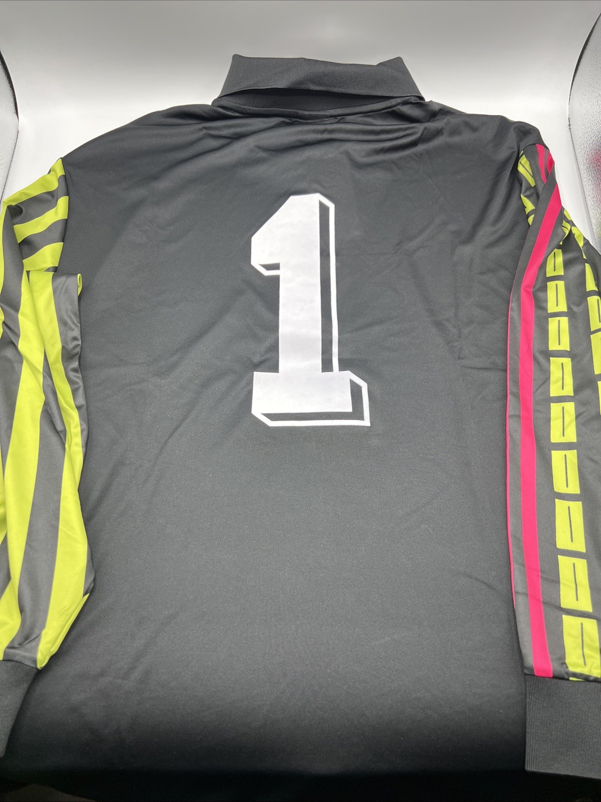 Adidas Goalkeeper Jersey Men's Size L Red Neon Green Black KD3816 New with Tags gallery