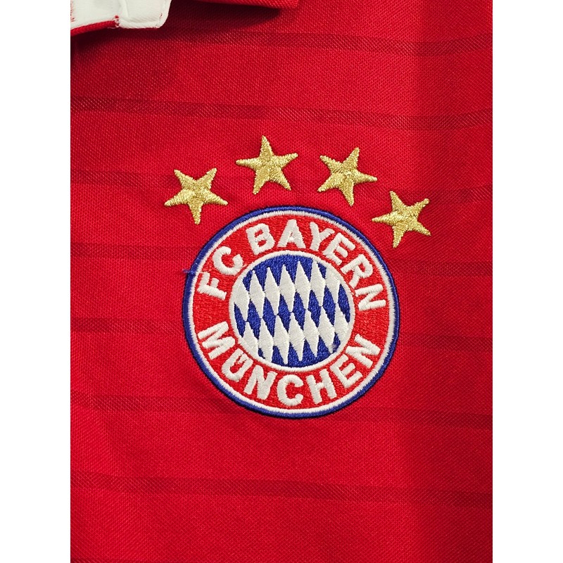 Adidas Bayern Munchen Vidal home Jersey Large Red Long Sleeve Bundesliga Soccer gallery