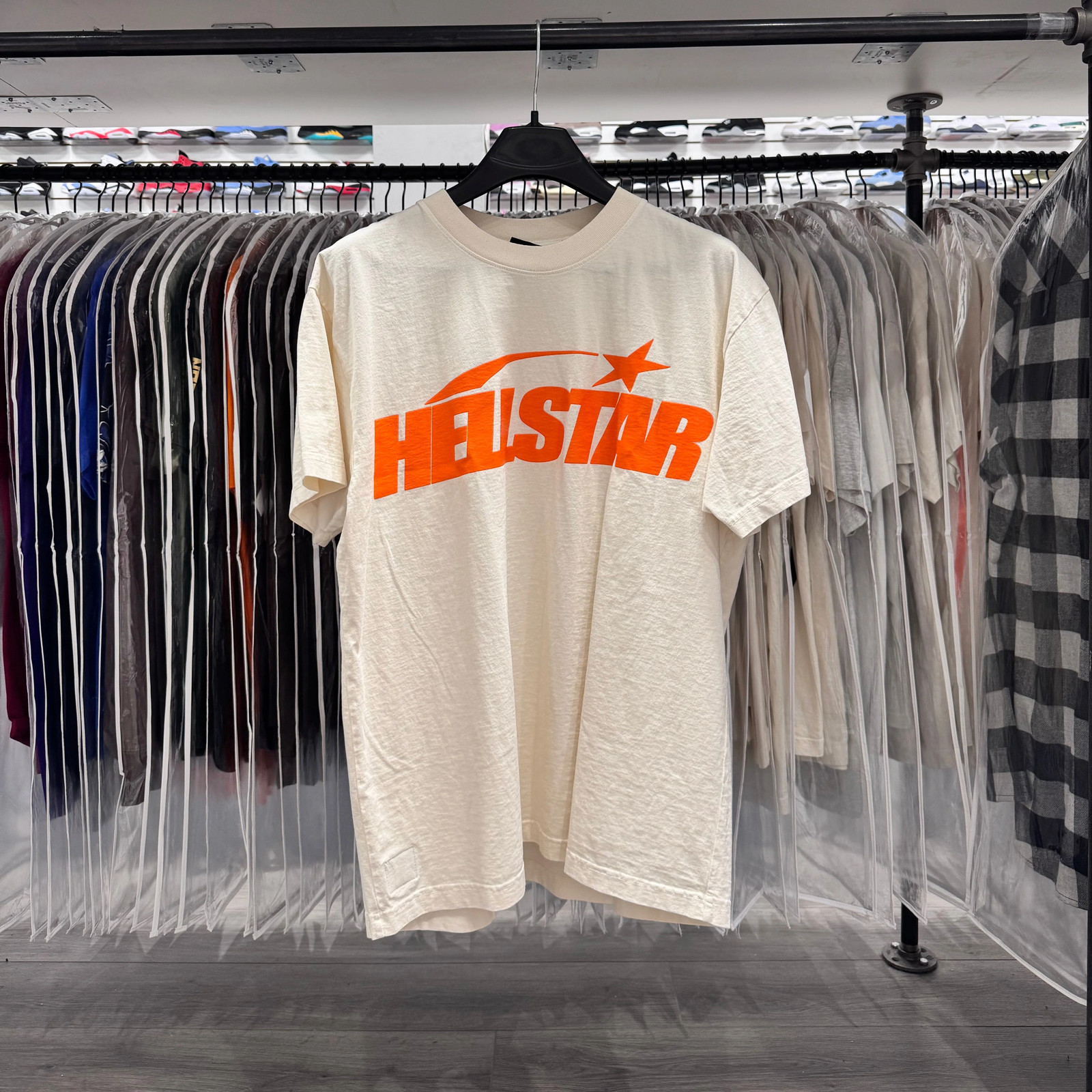 Hell Star Gel Logo Tee White Orange gallery