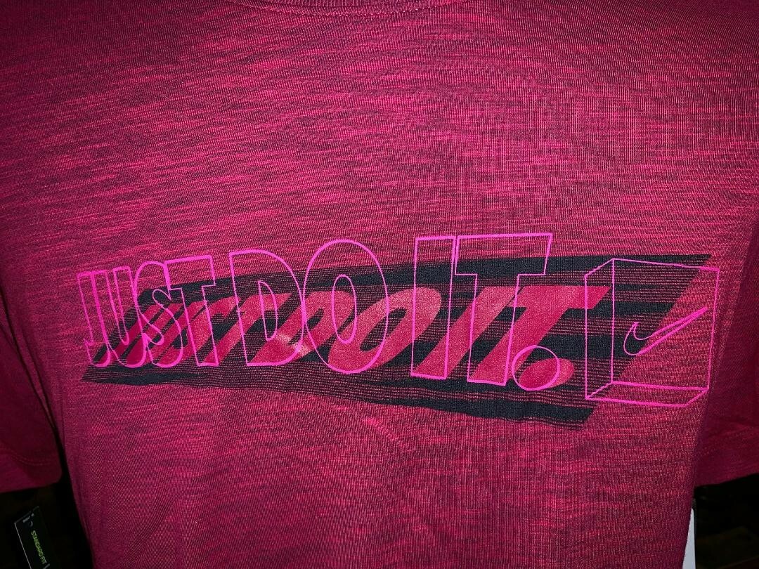 Nike NSW JDI Screen Tee Men's M Heathered Burgundy CK4261-620  NEW W/Tags gallery