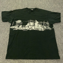 Vintage Arizona Shirt Mens XL Black Wolves Southwest Outdoors Single Stitch USA