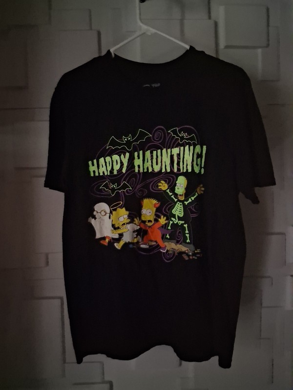 Universal Studios The Simpsons Glow In The Dark Haunting T-shirt Size M gallery