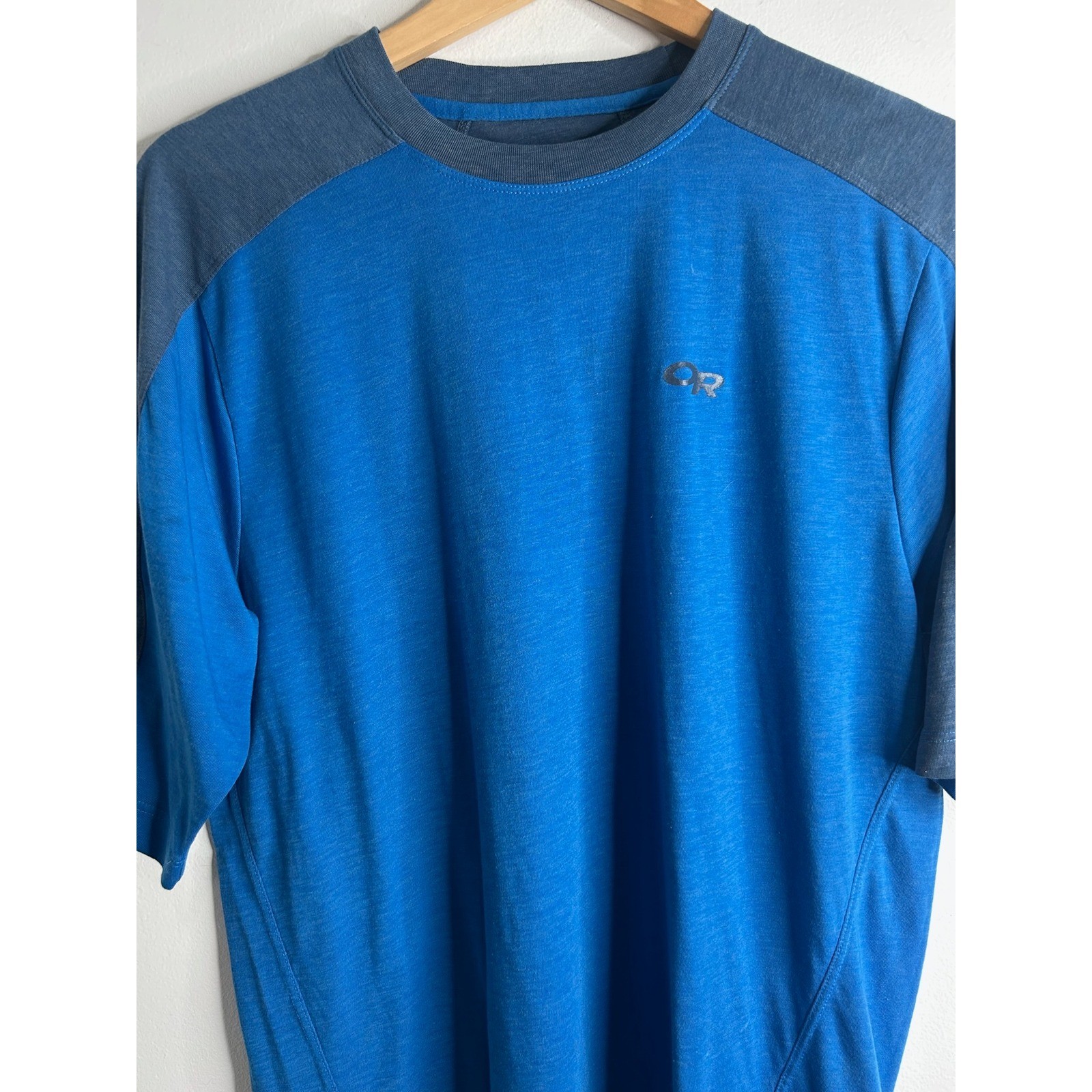 Outdoor Research Mens Blue Gray Wool Blend T Shirt Size L Base Layer Hiking Camp gallery
