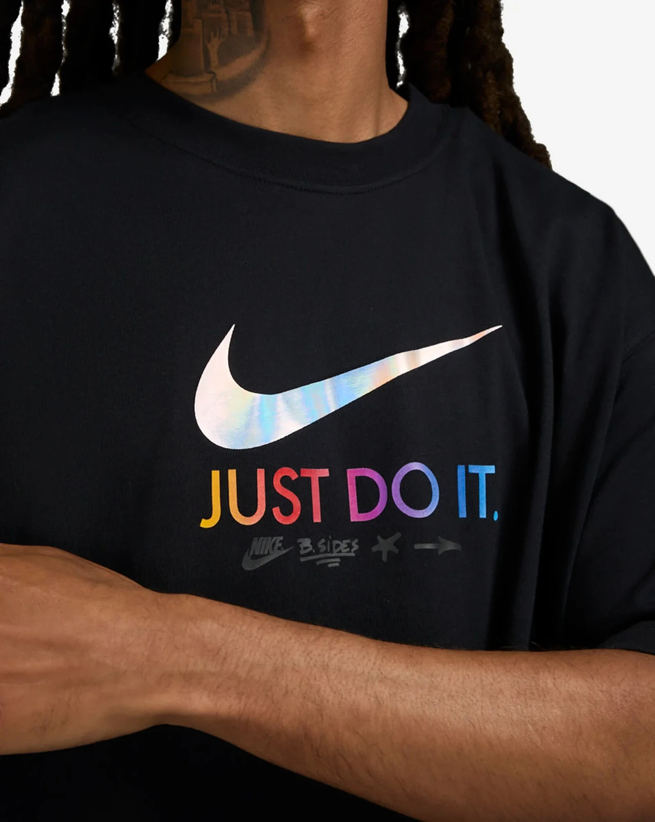 New Mens Size Large Nike Air Max 90 OC Mixtape Short Sleeve Shirt (Black) gallery