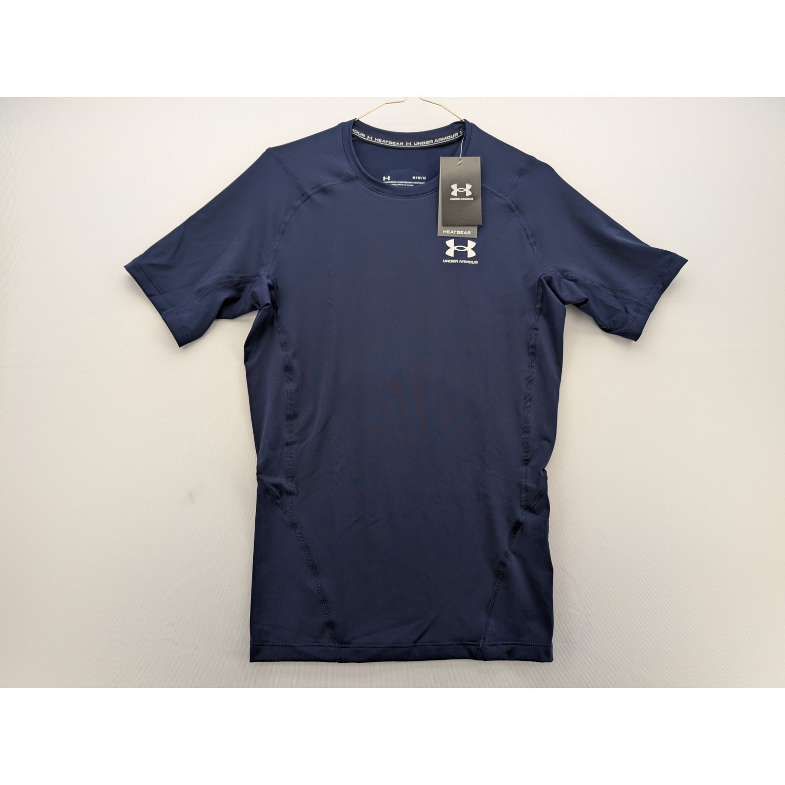 NWT Under Armour HeatGear Compression Short Sleeve in Midnight Navy size Medium gallery