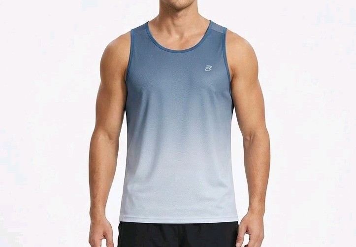EZRUN Men's Sleeveless Shirt Quick Dry Workout Muscle Athletic Tank Top Size 2XL gallery