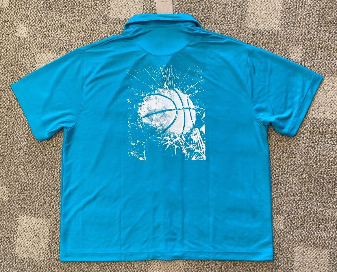 Nike Basketball Shirt Top Short Sleeve Button Front FB6984-367 Men's Size XL gallery