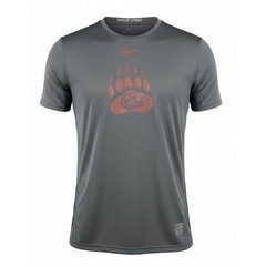 Nike Pro Fitted Dri-FIT Men’s Training Shirt Charcoal Montana Griz Logo