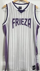 NWT Dragon Ball Z Frieza Basketball Jersey DBZ Purple Pinstripe BoxLunch 2X XXL