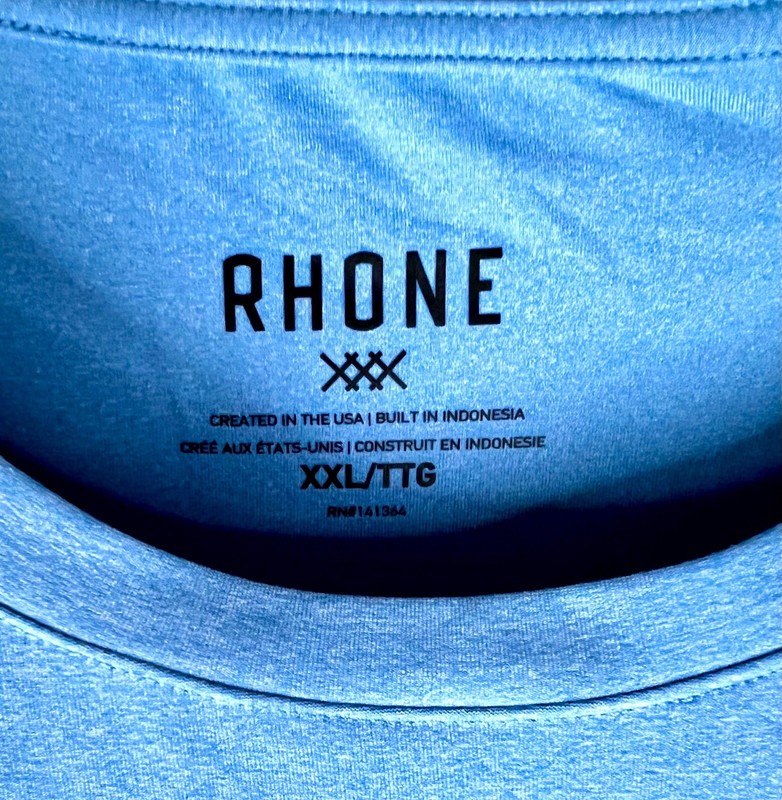 RHÔNE New 2XL Reign UPF50 Quick Dry Anti Odor Soft Stretch Long Sleeve Shirt XXL gallery