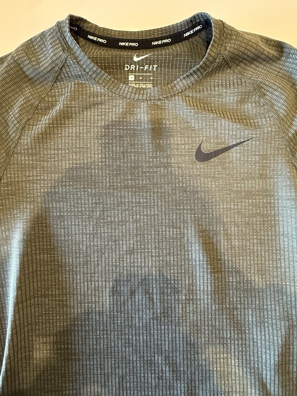 Nike Pro Dri-FIT Long Sleeve Athletic Training Shirt Olive Green Size Medium gallery