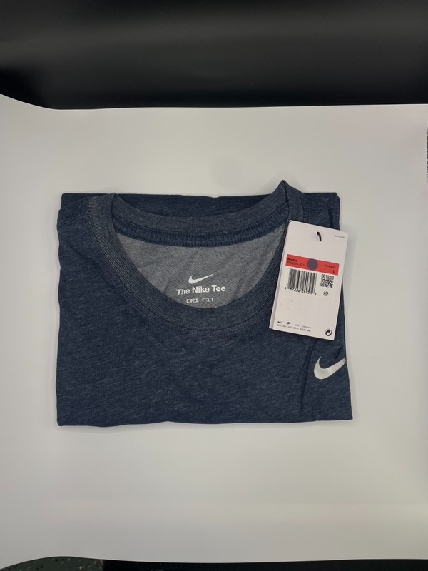 NEW Nike Men's Dri-Fit Fitness T-Shirt,Obsidian/Matte Silver Large AR6029-473 gallery