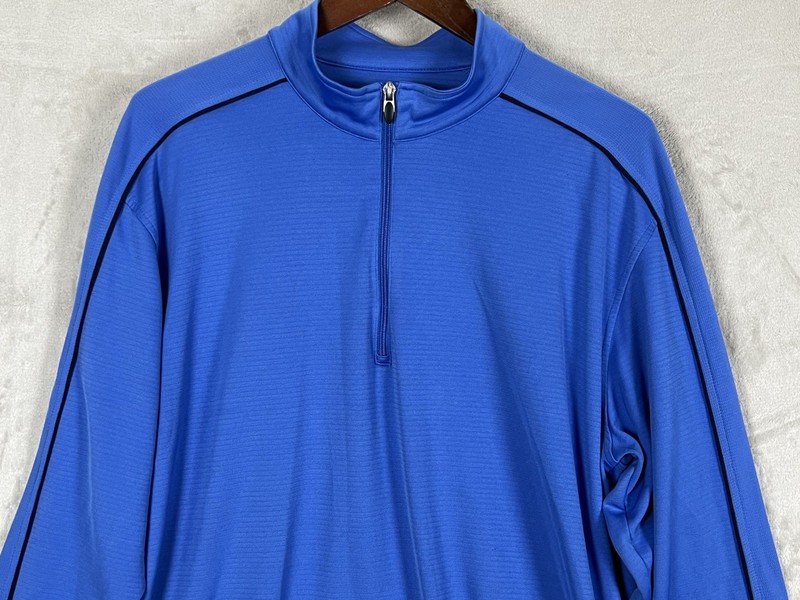 Tommy Armour Dri Logic Layer Pullover 1/2 Zip Men's L Blue Lightweight Stretch gallery