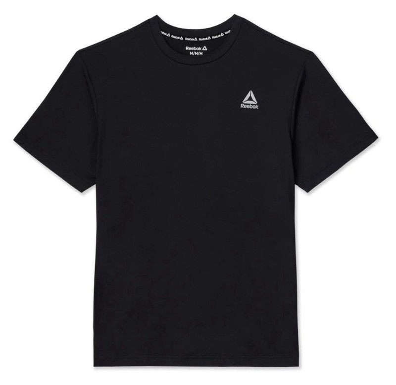 REEBOK Mens Delta Core Short Sleeve Tee Moisture Wicking Navy Sizes S, 2XL, 3XL gallery
