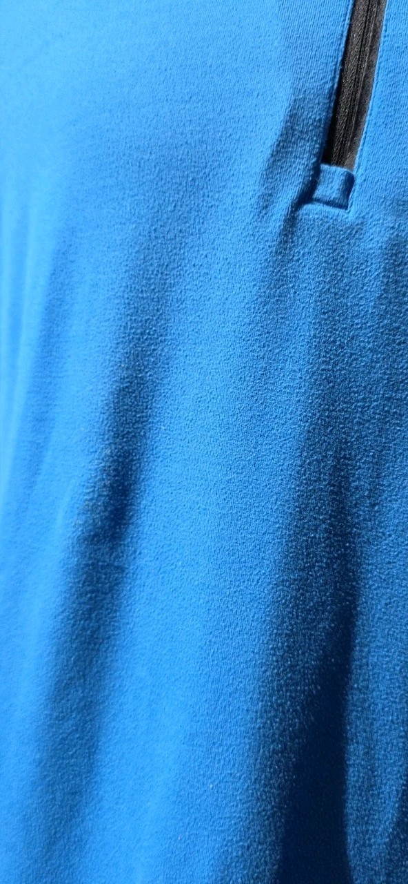 Lululemon Speed 1/2 ZipBeaming Blue Performance Athletic Pullover Men's XL gallery
