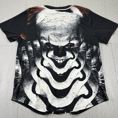 Halloween IT Horror Baseball Jersey Shirt Size Large Movie Themed Shirt – Clown