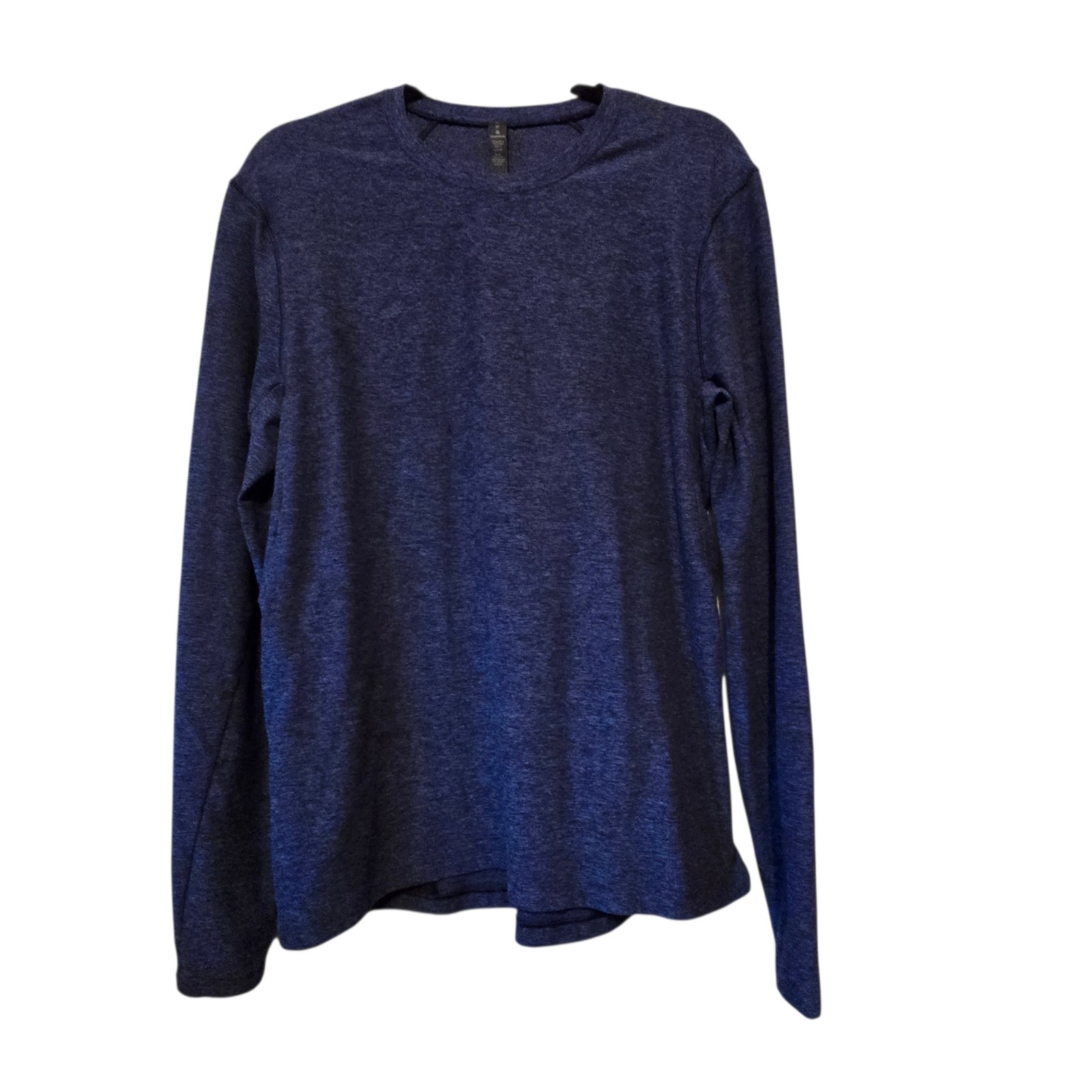 Lululemon Surge Warm Crew Shirt Men's M Heathered Blue Black Long Sleeve Workout gallery
