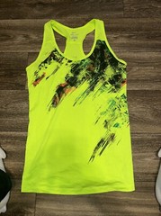 Nike Dri Fit N7 Running Sleeveless Tank Men’s Small Neon Volt #VV