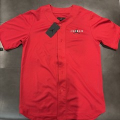 Nike Jordan Air Mesh Baseball Jersey Mens Medium Red Jumpman Logo