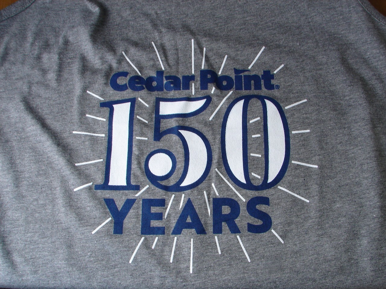 MV Sport Cedar Points 150 Years Gray Tank Top Shirt Size Large NWT gallery