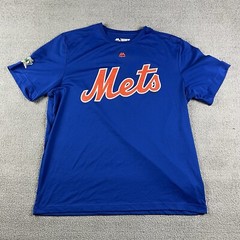 New York Mets Majestic Evolution Tee Size XL Pony Baseball Fernandez