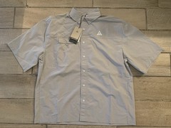 Nike ACG Orb Weaver UV Repel Oversized Button Up Shirt Grey Sz L (HJ2883-009)